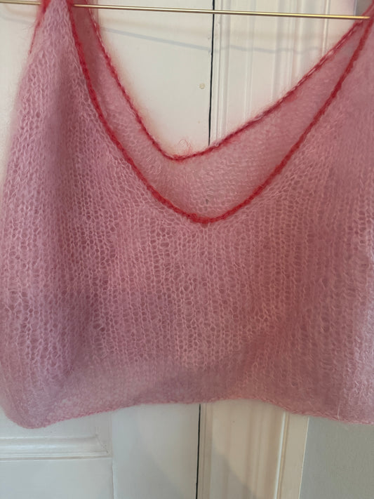 Bow mohair vest/top