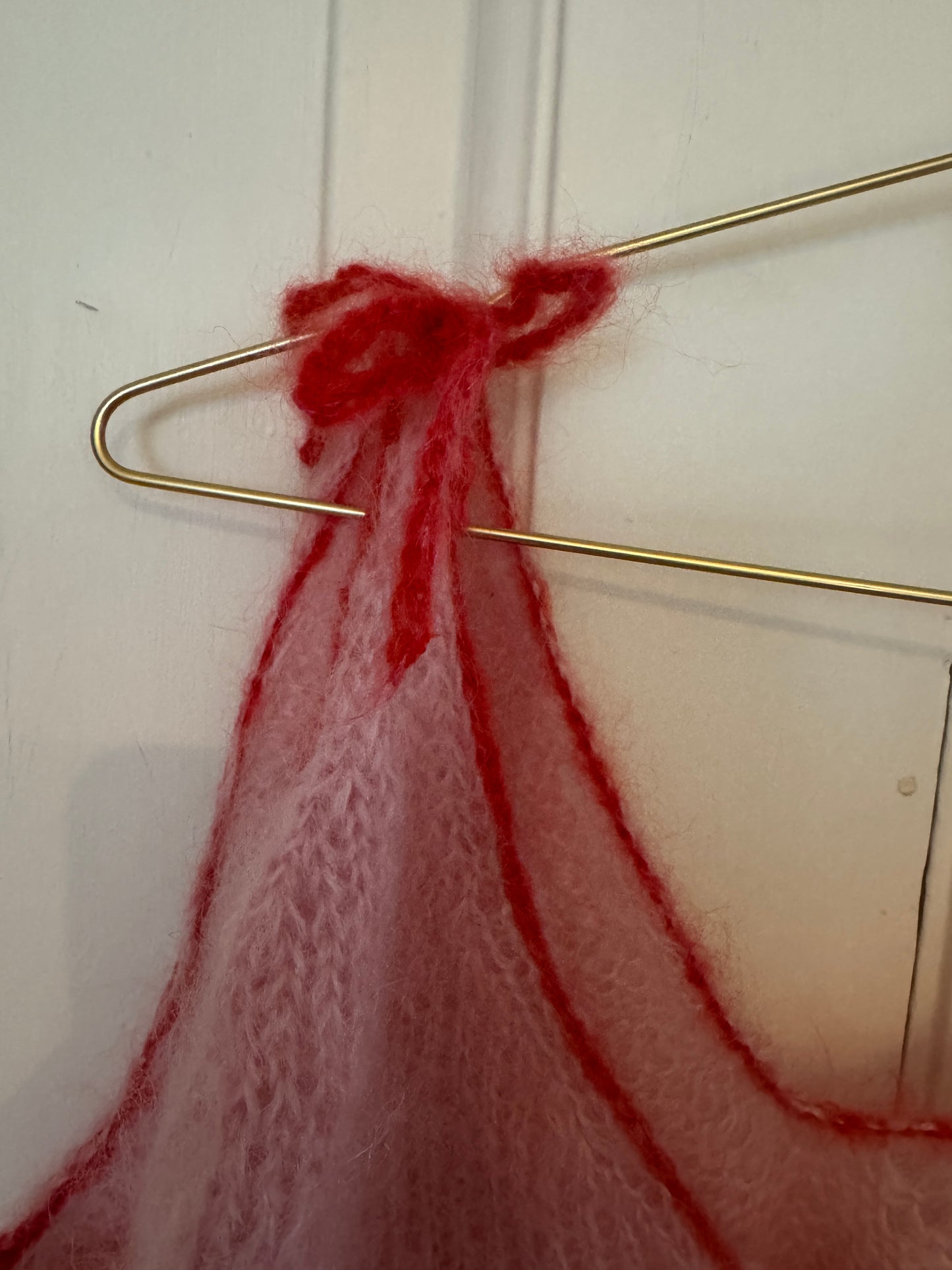 Bow mohair vest/top