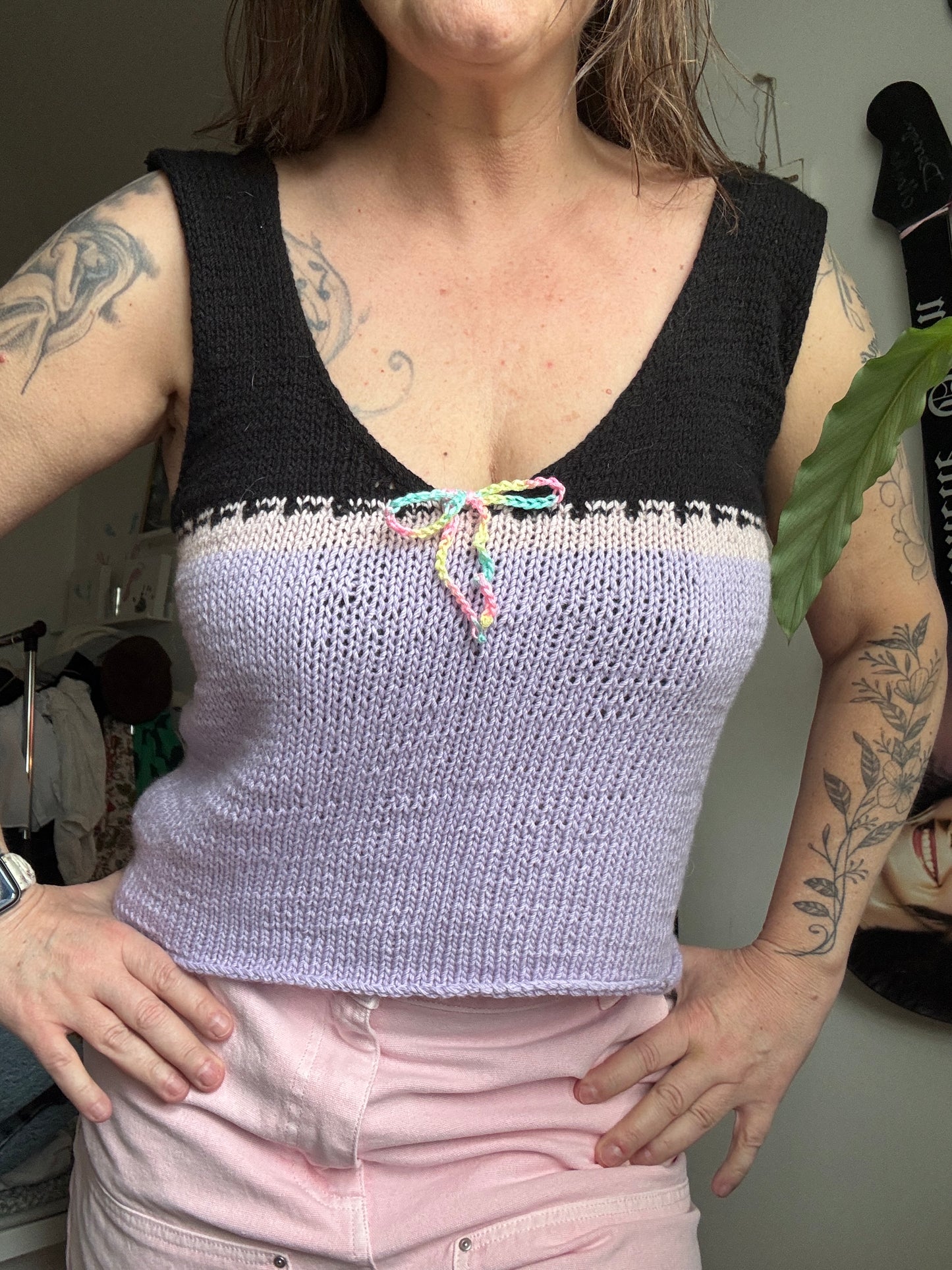 Summer top with bow