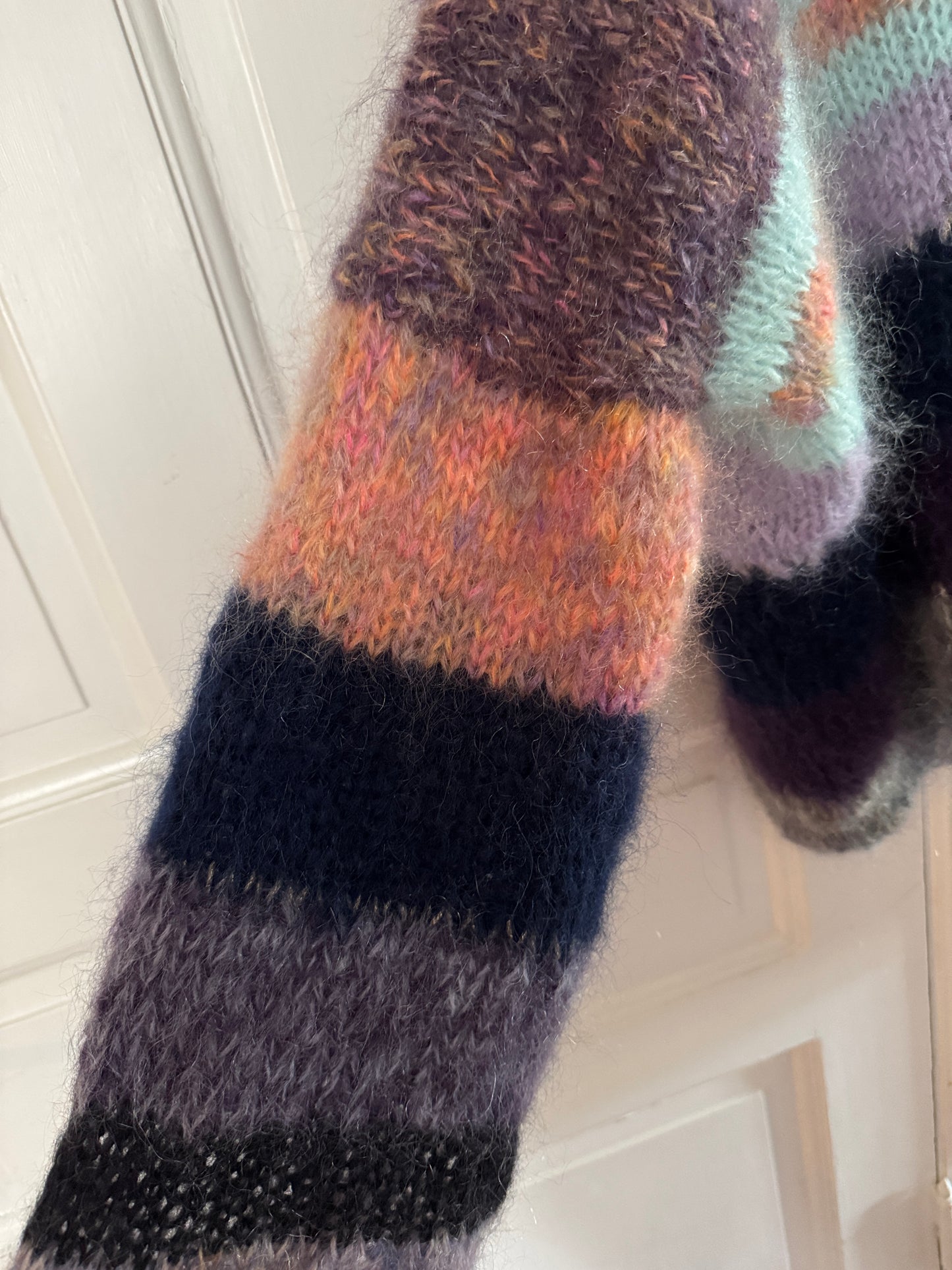 Chunky mohair knit in lovely colors
