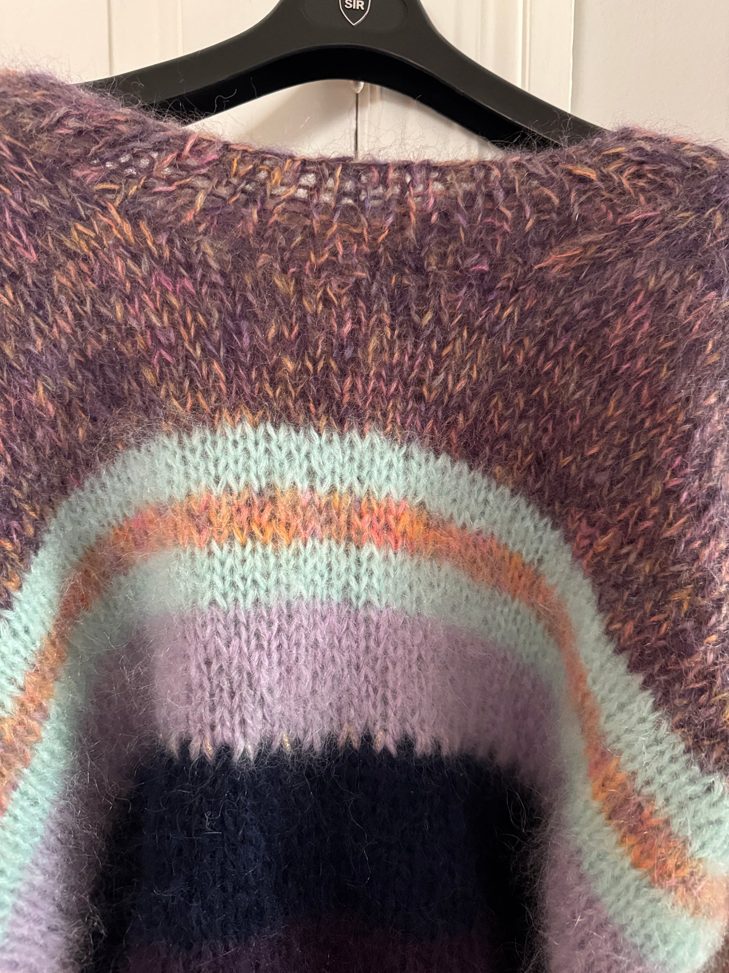 Chunky mohair knit in lovely colors