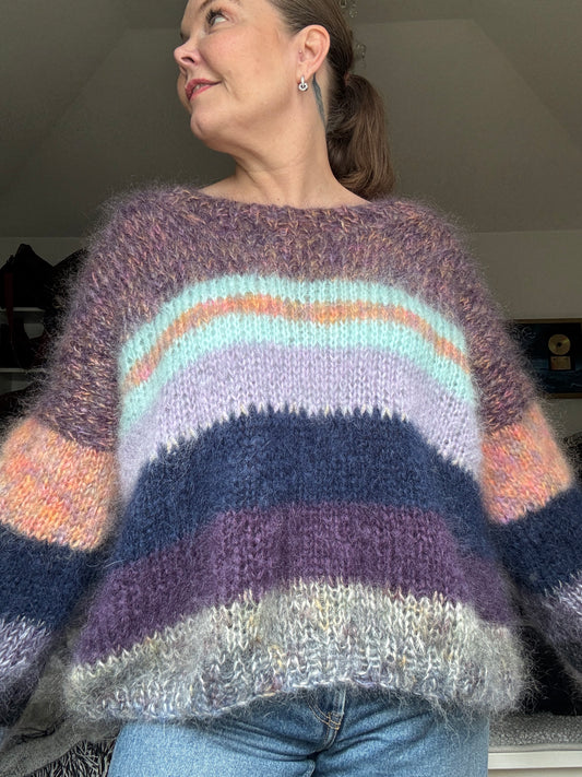 Chunky mohair knit in lovely colors