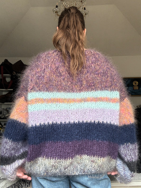 Chunky mohair knit in lovely colors