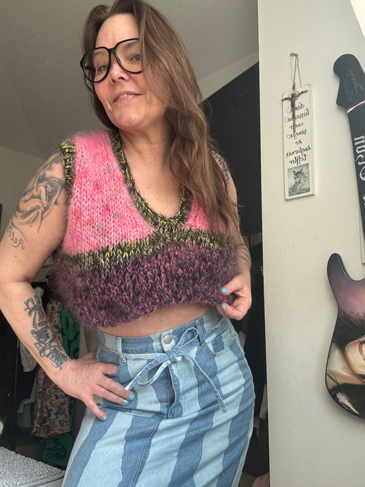 Mohair summer vest